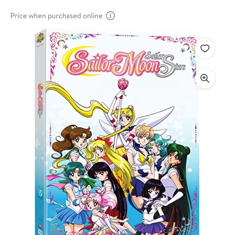 Sailor Moon English dubbed DVD Box Set 3 seasons new in box
